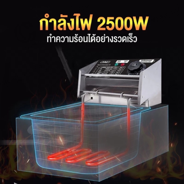 4 OTTO หม้อทอดไฟฟ้า รุ่น DF-377 ขนาด 6 ลิตร