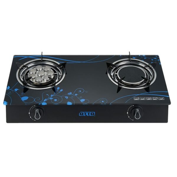 OTTO เตาแก๊ส 2 หัวคู่ หน้ากระจกนิรภัย รุ่น GS-895